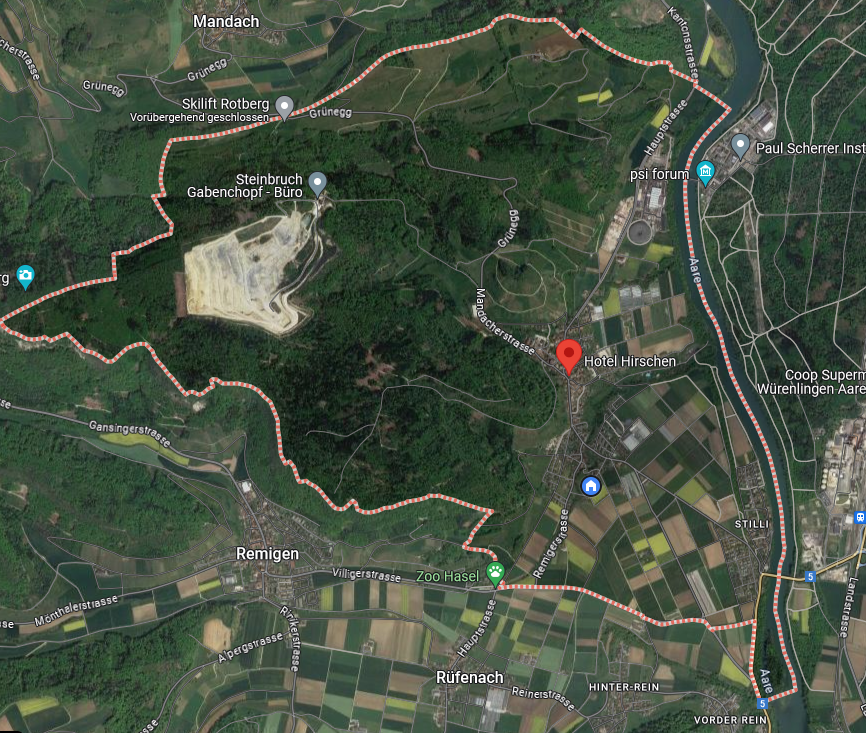 Karte von Villigen